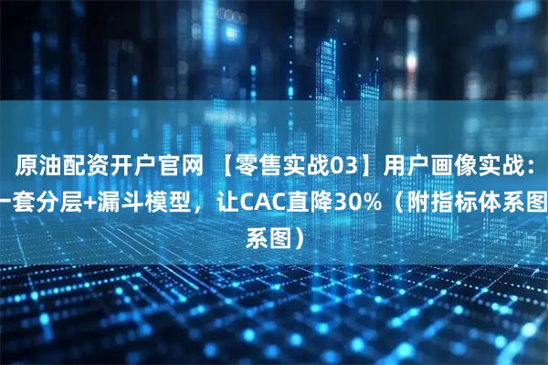 原油配资开户官网 【零售实战03】用户画像实战：一套分层+漏斗模型，让CAC直降30%（附指标体系图）